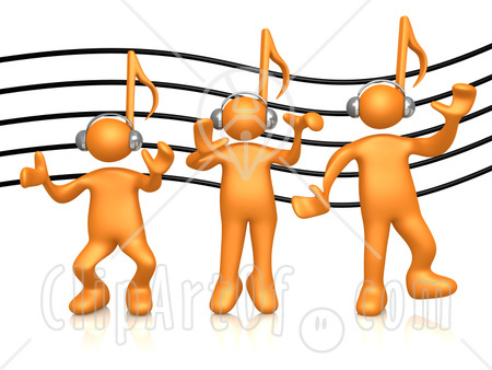 music staff clipart. -Over-A-Music-Staff
